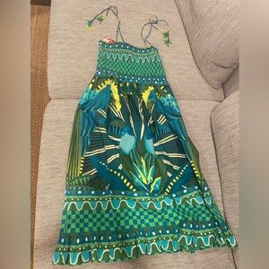 Anthropologie dress new colorful green size small new with tags